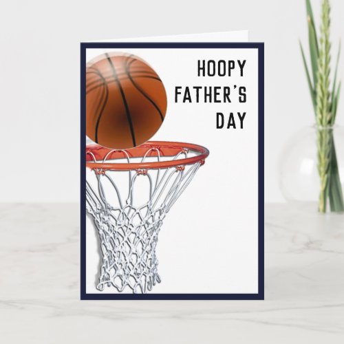 Funny Fathers Day Basketball Card