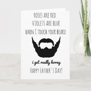 Funny Father's Day BEARDED Dad Card