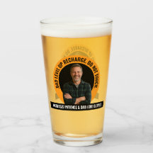 Funny Father's Day Beer Tumbler Custom Photo