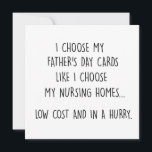 Funny Father's Day Card<br><div class="desc">Funny NURSING Father's Day Card</div>
