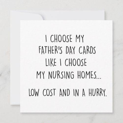 Funny Fathers Day Card