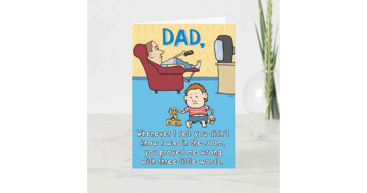 funny fathers day card zazzlecom