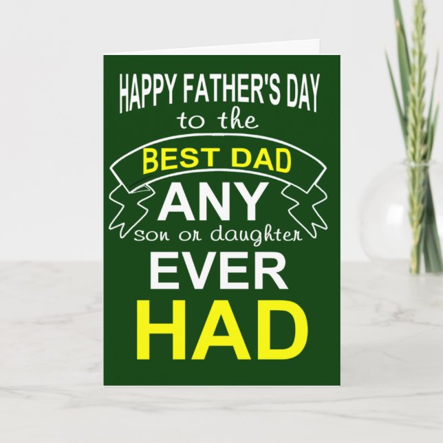 funny father's day card (Front)