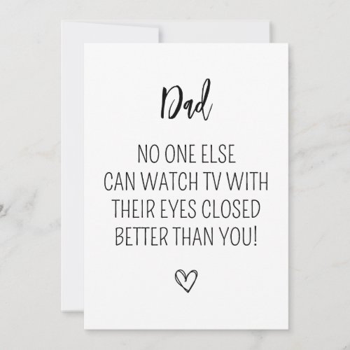 Funny Fathers Day Card