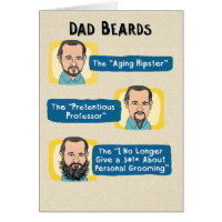 Funny Father's Day Card: Dad Beards Card