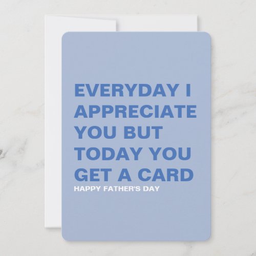 Funny Father's Day Card for Him & Dad