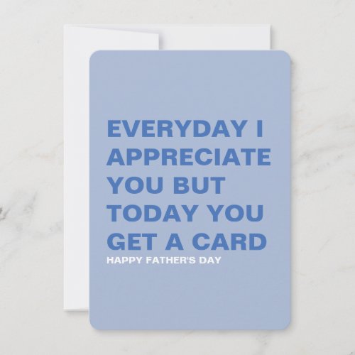 Funny Father's Day Card for Him & Dad