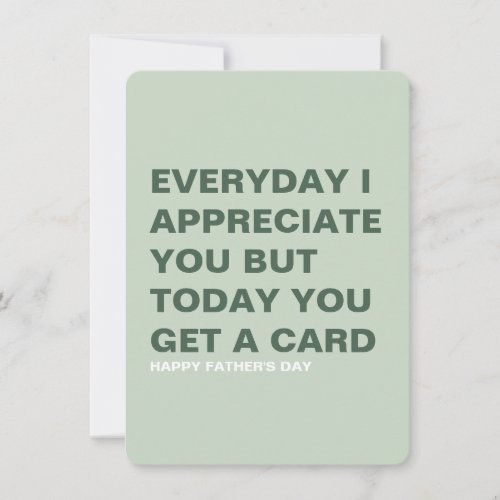 Funny Father's Day Card for Him & Dad