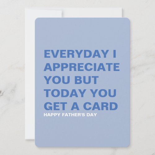 Funny Father's Day Card for Him & Dad