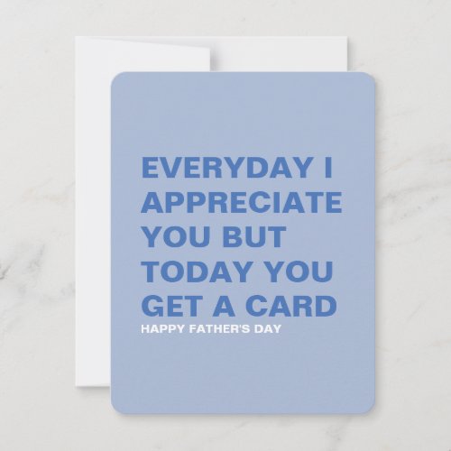 Funny Father's Day Card for Him & Dad