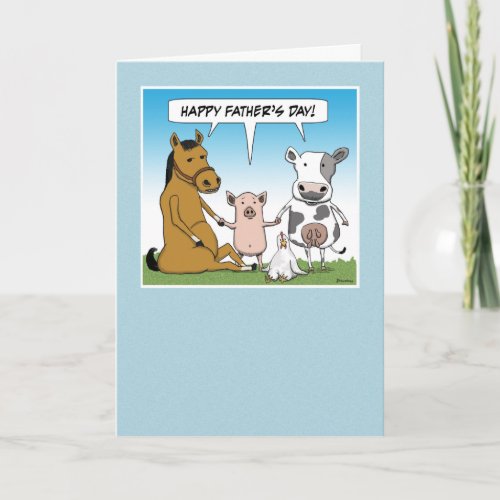 Funny Fathers Day card From the Herd Card