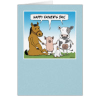 Funny Father's Day card: From the Herd Card