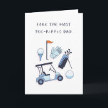 Funny Fathers Day Card - Golf Theme<br><div class="desc">Make dad LOL this father's day with this funny father's day card. For all the golfing dads out there. We can still make them smile while social distancing! ----------------------- Tags - fathers day card, funny fathers day cards, funny fathers day card, fathers day quarantine, fathers day card quarantine, fathers day...</div>