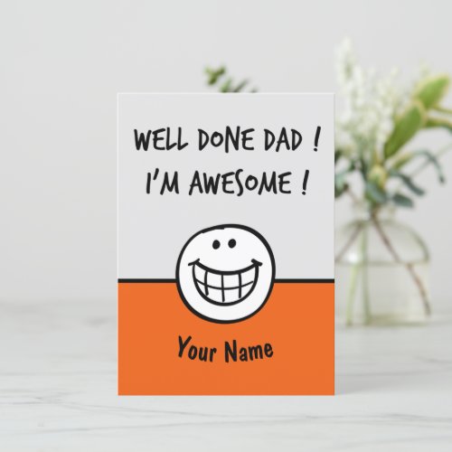 Funny fathers day cards Joke