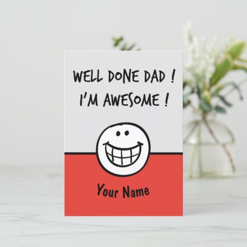 Funny fathers day cards Joke