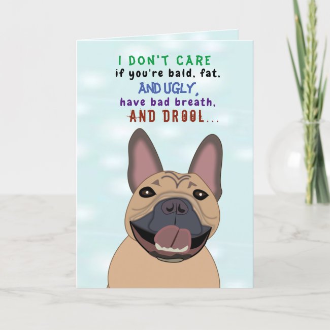Funny Father's Day Dog Dad Card for Pets From Dog