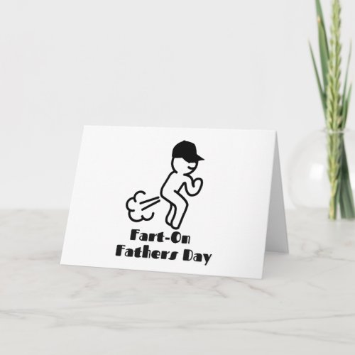 Funny Fathers Day Farting Card