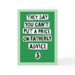 Funny Father's Day Fatherly Advice Card Funny Father's Day Fatherly Advice Card