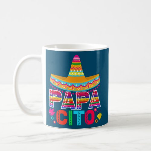 Funny Fathers Day for Men Papacito Dad Cinco De Coffee Mug