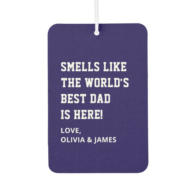 Funny Fathers day gag grandpa gift for dad Air Freshener (Front)