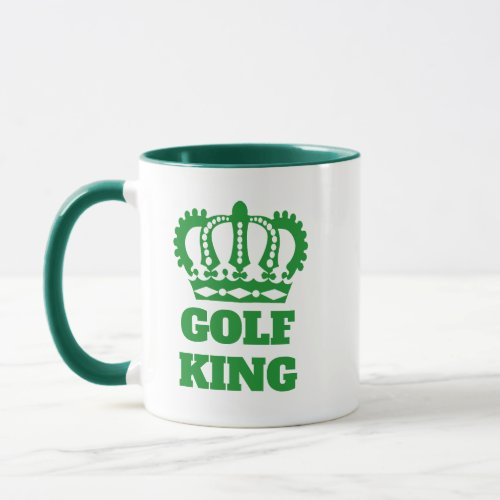 Funny Fathers Day Gift for Golf Lovers Golf King Mug