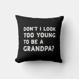 Funny Fathers day gift for grandpa Throw Pillow