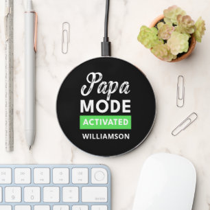 Funny Fathers day gift for new dad to be Wireless Charger