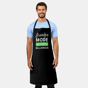 Funny Fathers day gift for New Grandpa Apron