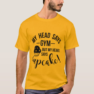 funny fathers day gift gym heart weight loss T-Shirt
