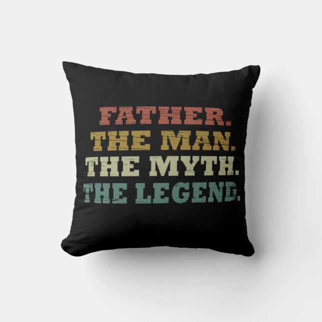 Funny Fathers Day gift Throw Pillow (Front)