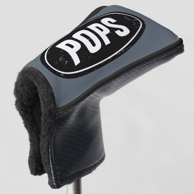 Funny Fathers Day golf club putter head cover gift (3/4 Front)