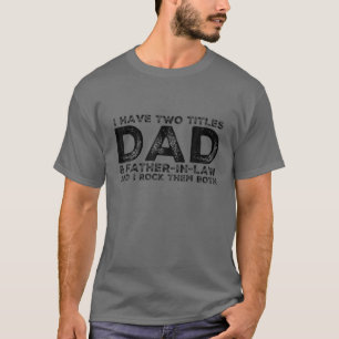 Funny Fathers Day Great Proud Dads Awesome Father- T-Shirt