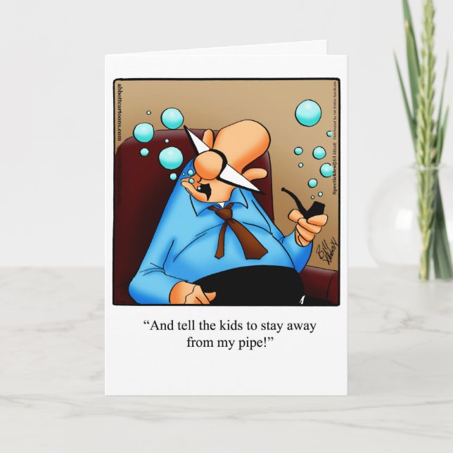 Funny Father's Day Greeting Card (Front)