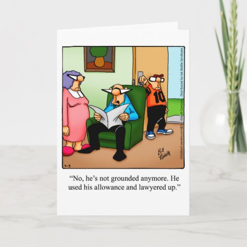 Funny Fathers Day Greeting Card
