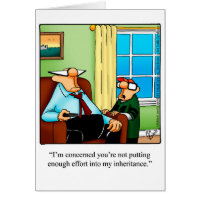 Funny Father's Day Humor Greeting Card