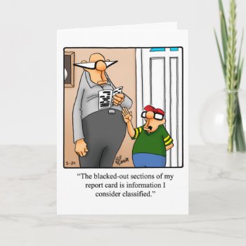 Funny Father's Day Humor Greeting Card by Spectickles at Zazzle