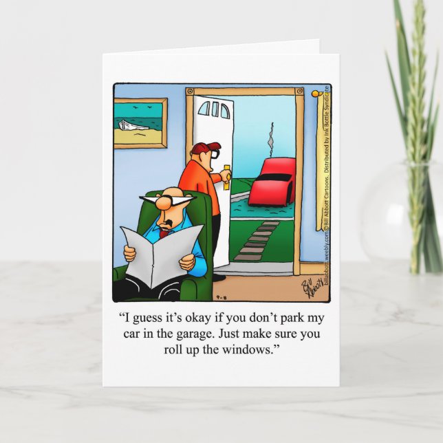 Funny Father's Day Humor Greeting Card (Front)