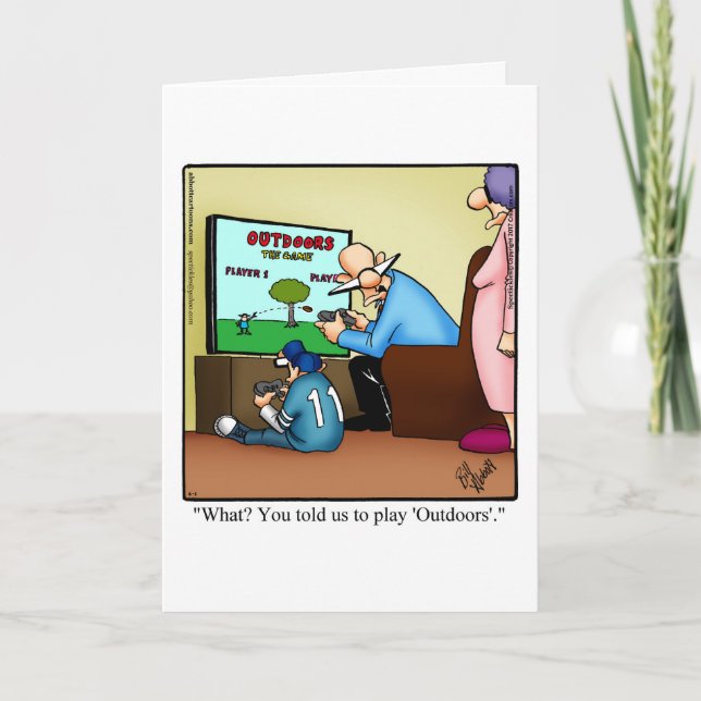 Funny Father's Day Humor Greeting Card (Front)