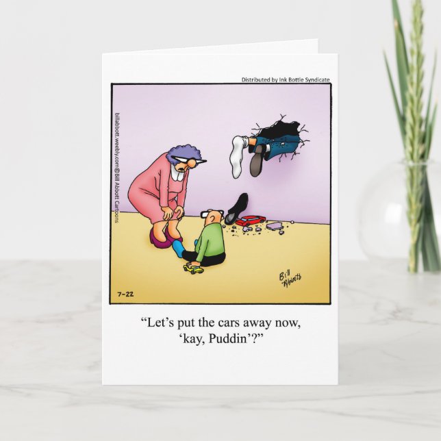 Funny Father's Day Humor Greeting Card (Front)