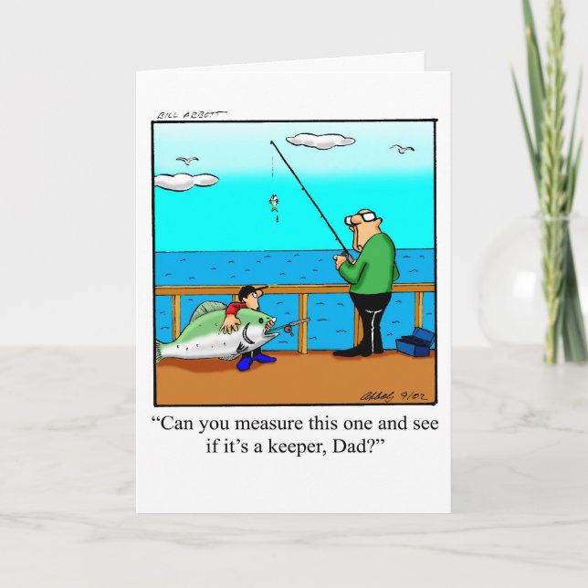 Funny Father's Day Humor Greeting Card (Front)