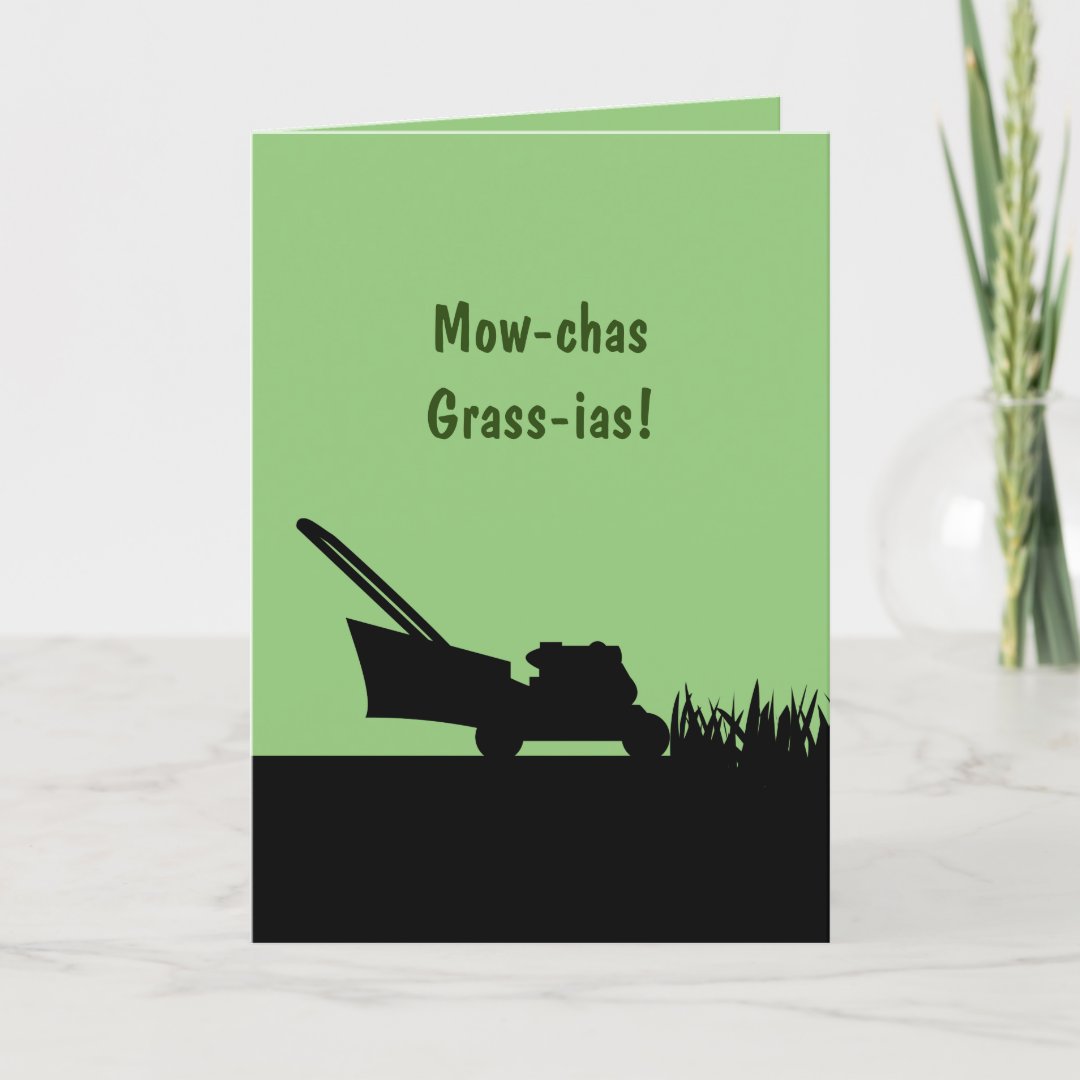 Funny Fathers Day Lawn Mower Pun Humorous Card Zazzle