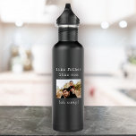 Funny Fathers Day Like Father Like Son Photo Stainless Steel Water Bottle<br><div class="desc">Sip & laugh! Our funny Father's Day stainless steel water bottle,  with a typewriter-style twist. Like father,  like son - celebrate the humor in every sip! ☕😄 #DadJokes #FatherSonBond</div>