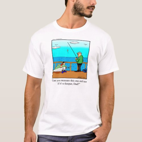 Funny Fathers Day No 1 Fisherman T_Shirt