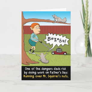 Funny Father's Day Nutty Squirrel Card