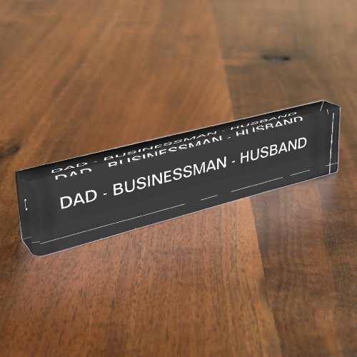 Funny Fathers Day Office Decoration Plaque Desk Name Plate