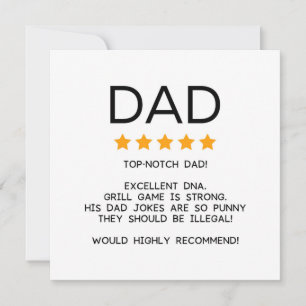 Funny Father's Day or Dad Birthday Card