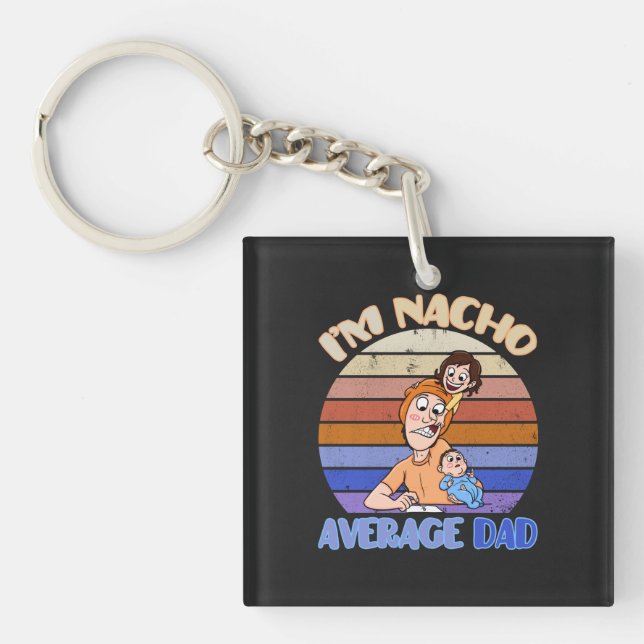 Funny father's day personalized keychain (Front)
