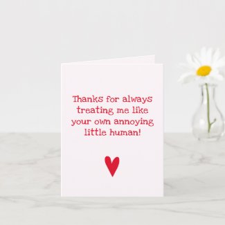 Funny Father's Day Quote for Bonus Dad Card
