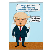 Funny Father's Day Trump Golfing Card