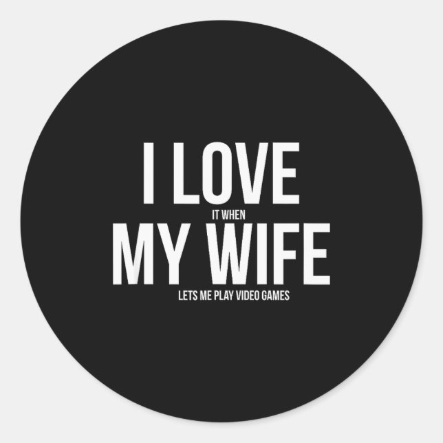 Funny Father's Day Video Game Dad  Classic Round Sticker (Front)